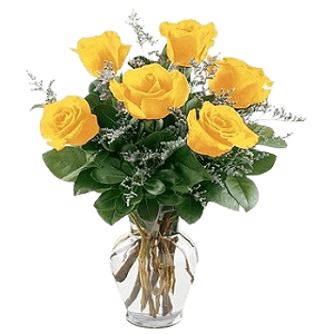Vazoda Sarı Güller